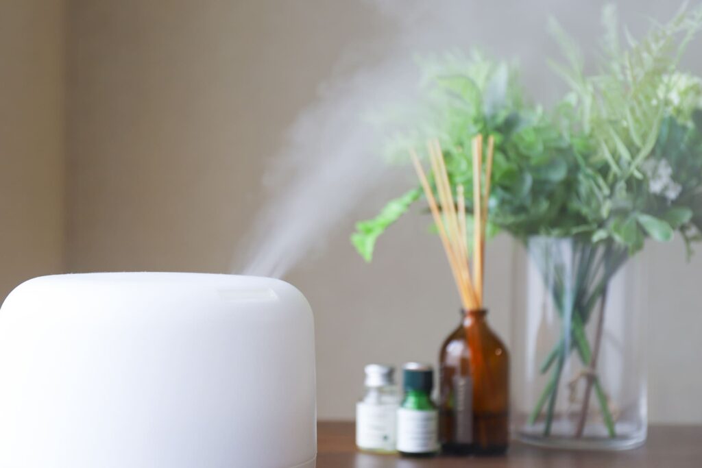 稼働している加湿器